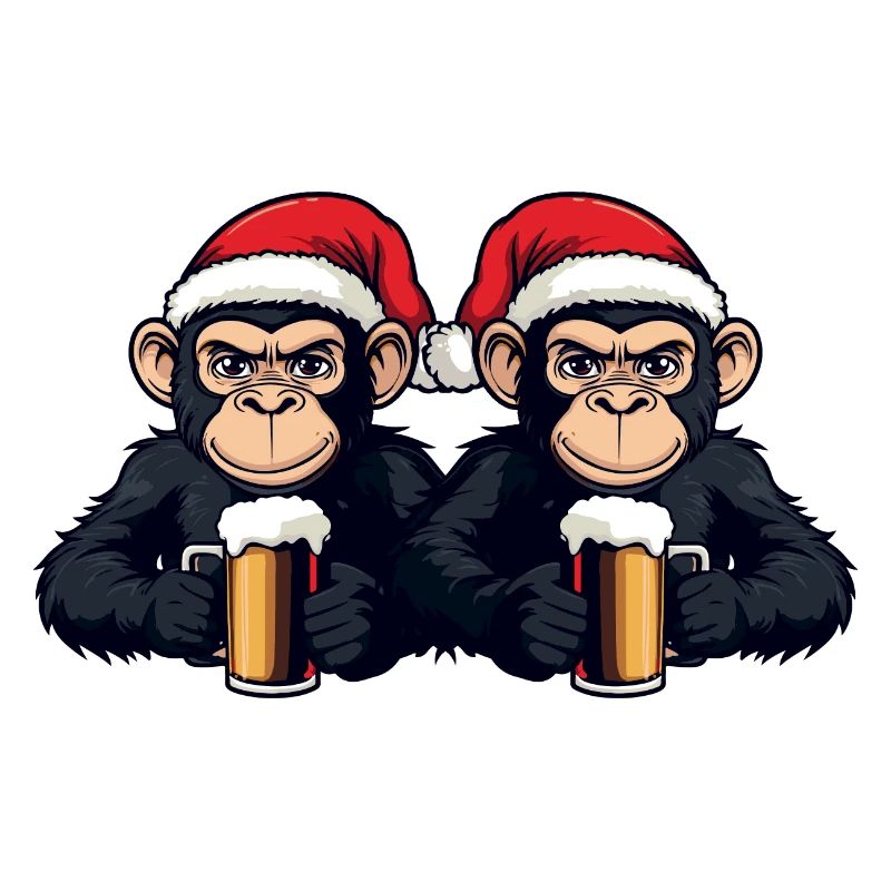 Affe Weihnachten Team