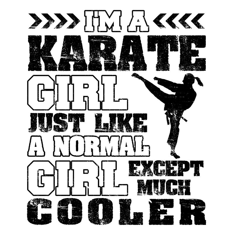 Fille de karaté cool