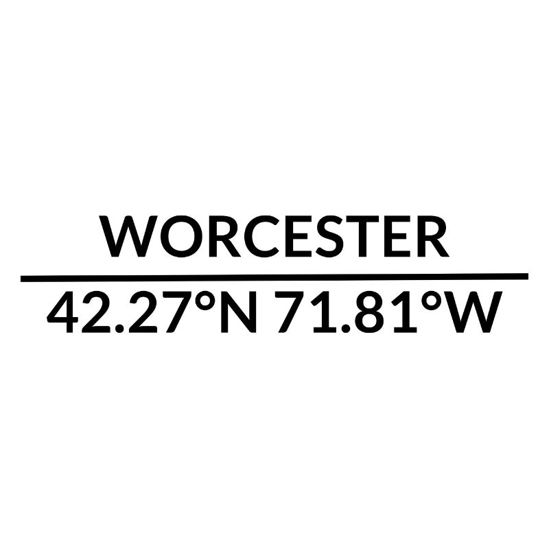Coordonnées de Worcester, Massachusetts, États-Unis