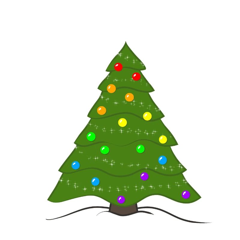 colourful Christmastree