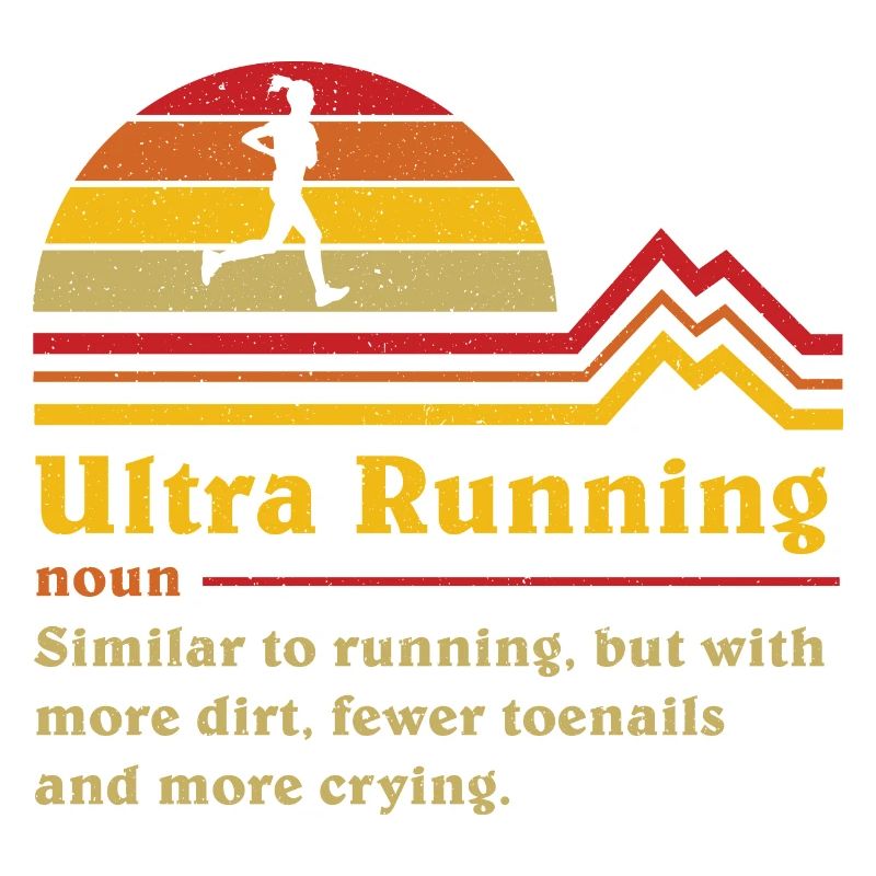 Coureur de trail ultra ultra-course de définition drôle