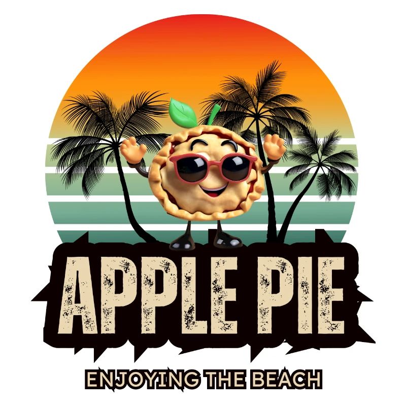 Apfelkuchen am Strand