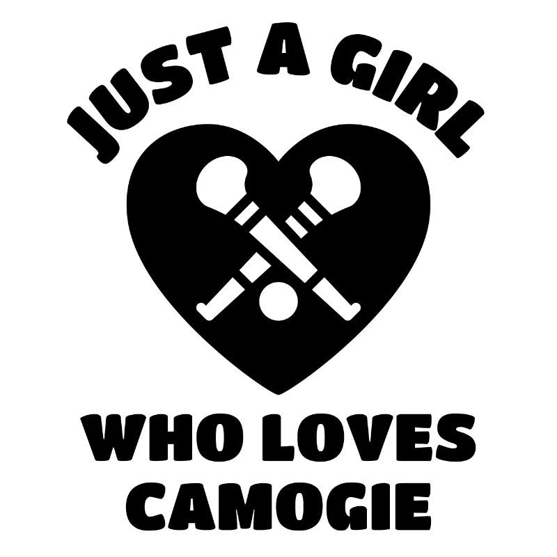 Nur ein Mädchen, das Camogie liebt.