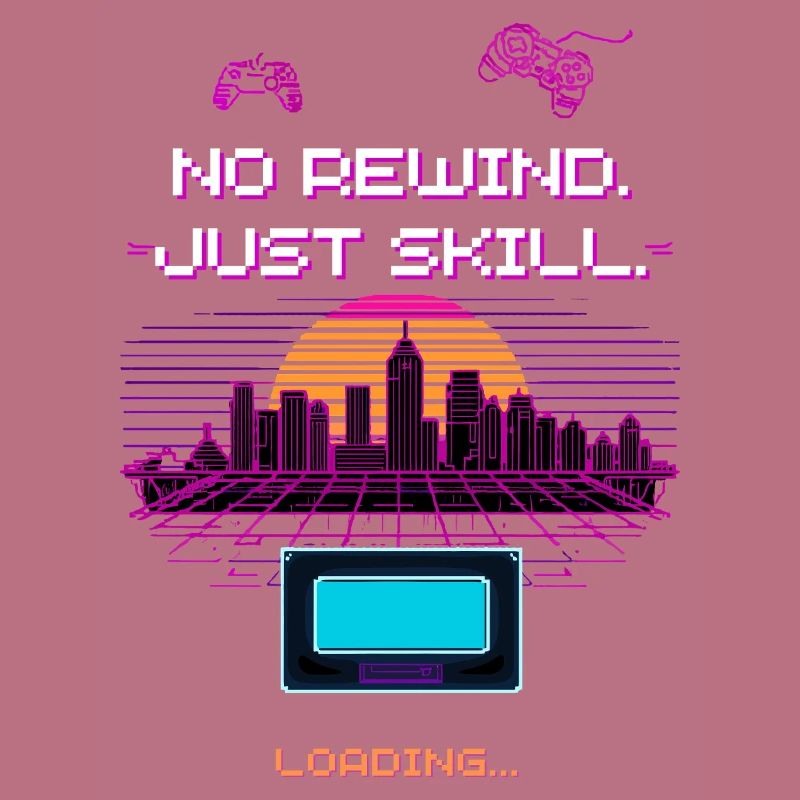Design de jeu Retro Synthwave Pixel Vaporwave