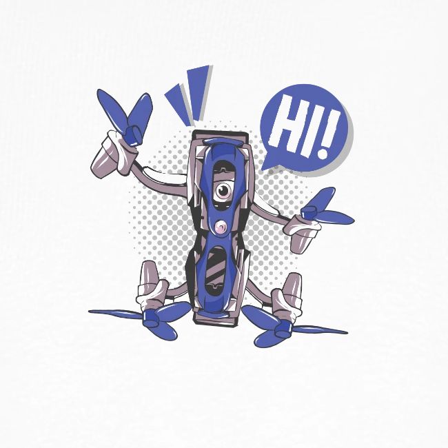 Quadcopter Robot Says "Hi"