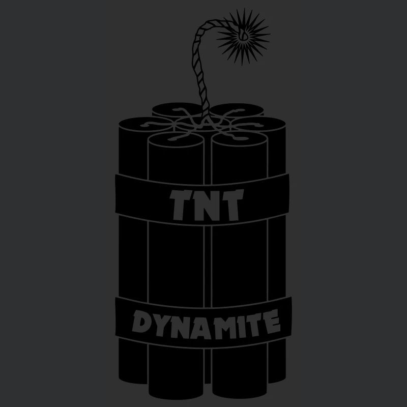 Sept bâtons de dynamite brûlants