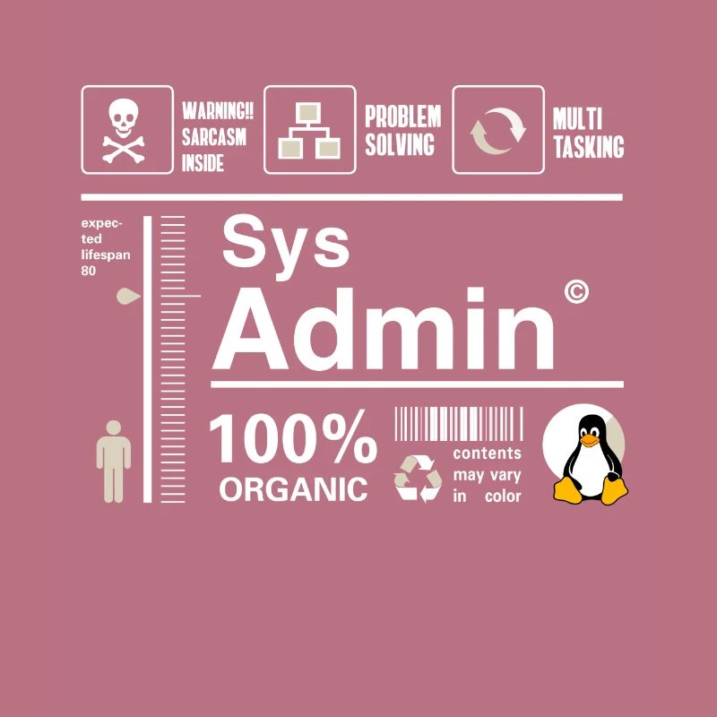 Sys Admin Pinguin Computer Nerd pc Platine cpu inh
