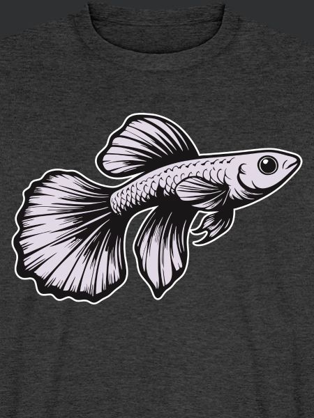 Weißer Guppy Design – Aquarium Fisch