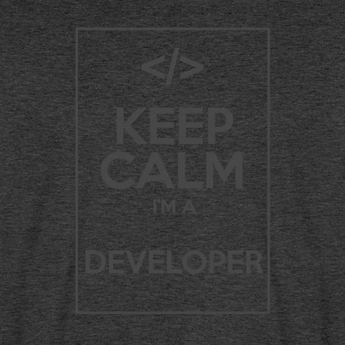 Keep Calm I'm a developer - Men's Premium Organic T-Shirt