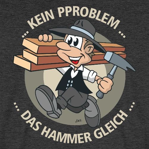 Lustiger Comic Zimmermann