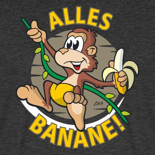 Witziger Äffchen Cartoon - Alles Banane!