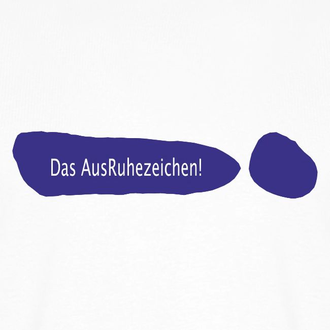 Ausruhezeichen neu blau
