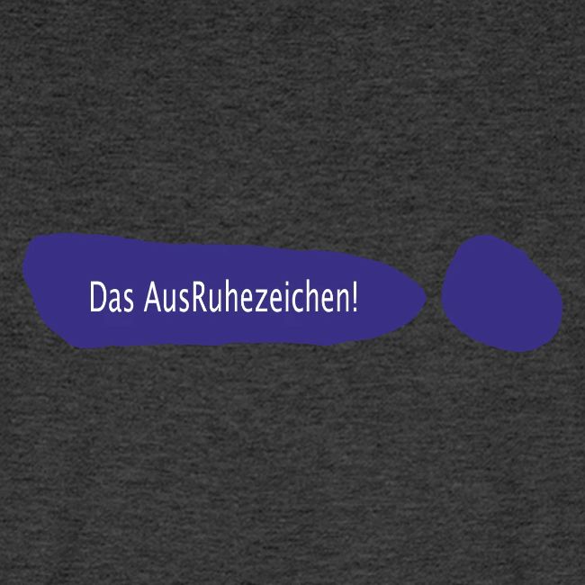 Ausruhezeichen neu blau