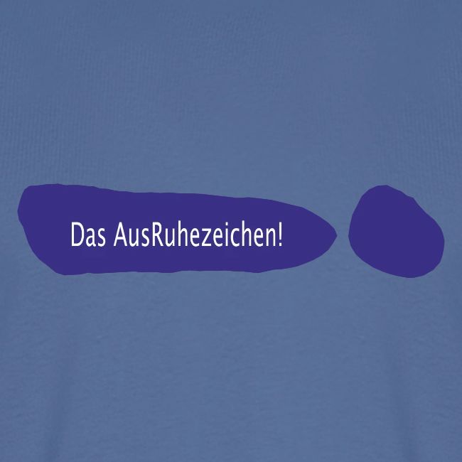 Ausruhezeichen neu blau