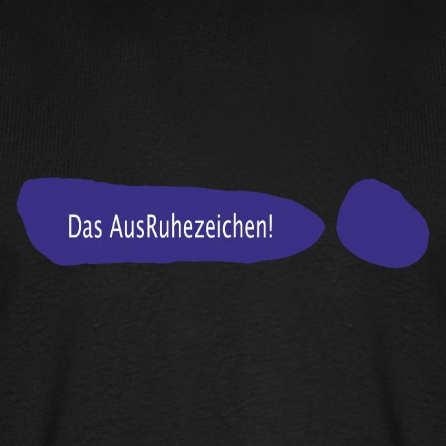 Ausruhezeichen neu blau