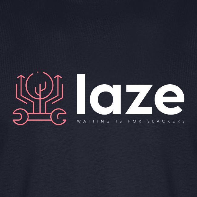 laze colored logo + inscription