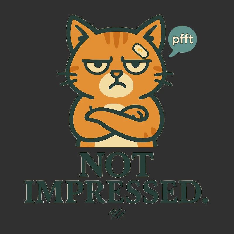 Not Impressed – Grumpy-Katze