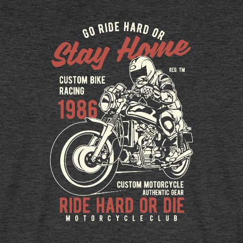 Go Ride Hard - Männer Premium Bio T-Shirt