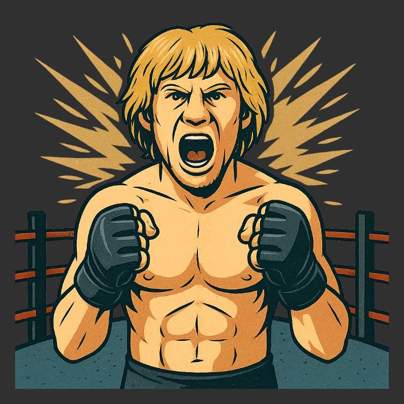 Style de héros de boxe combatif
