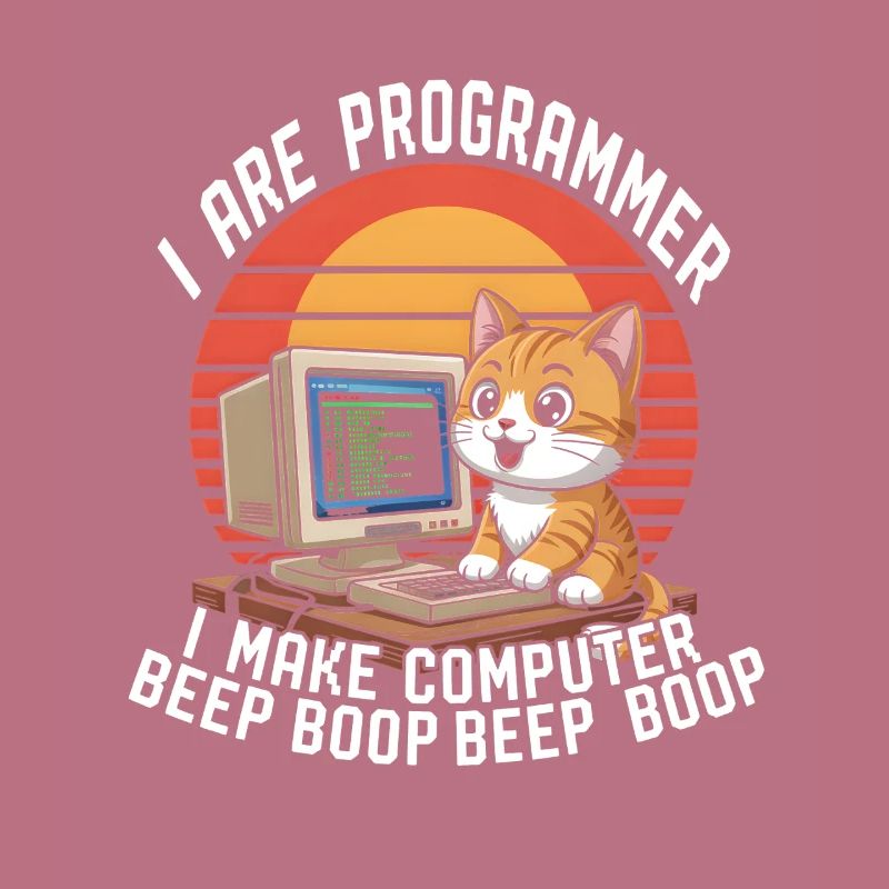 Ich bin Programmierer Ich mache Computer Beep Boop