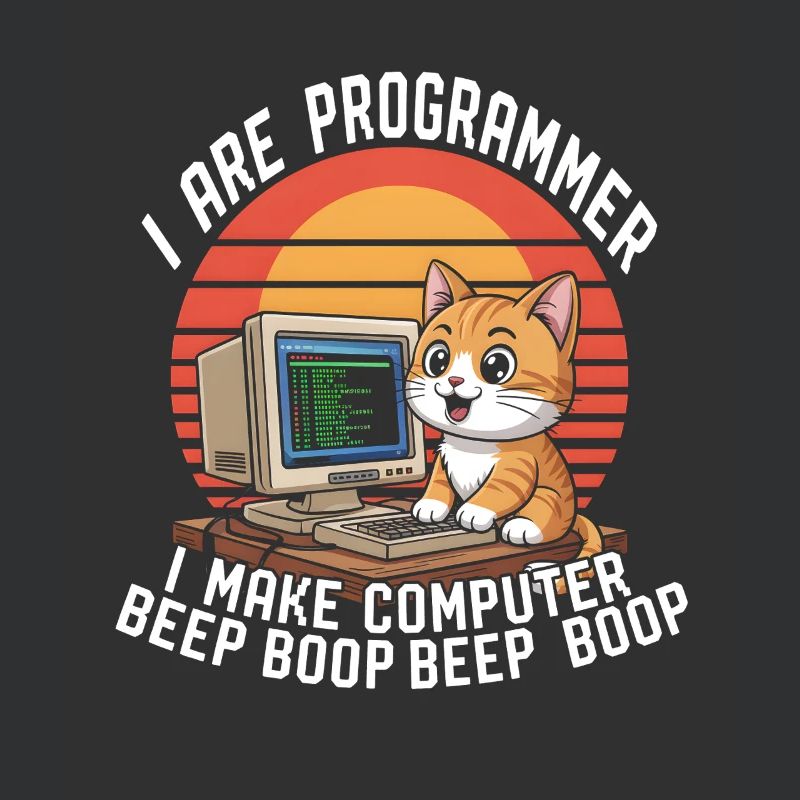 Ich bin Programmierer Ich mache Computer Beep Boop