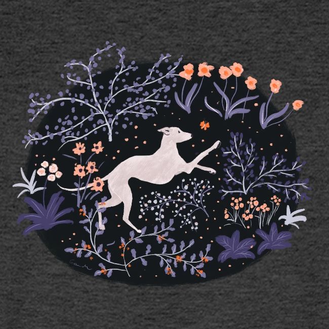 Windhund im Traumwald