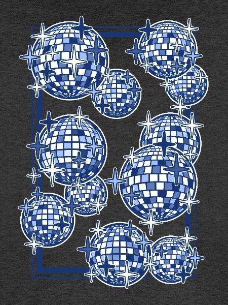 Spiegelkugeln in Blau