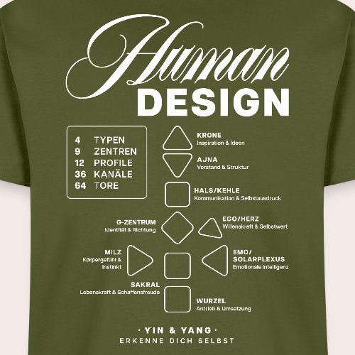 Human Design Blueprint - Ekologiczna koszulka męska Premium