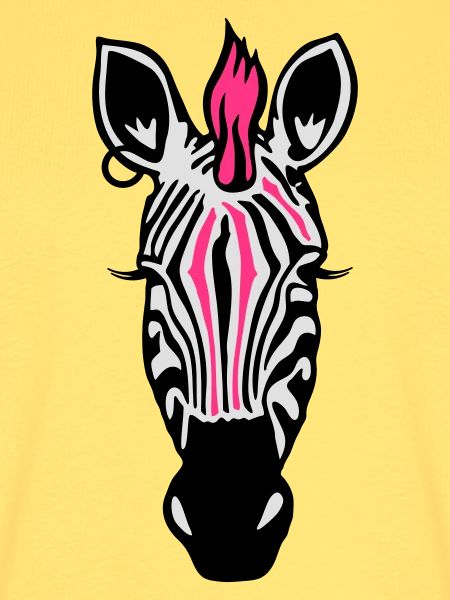 Zebra Punk mit Ohrring