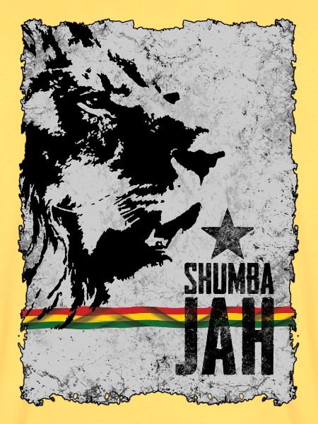 Liongesicht mit Reggaefahne