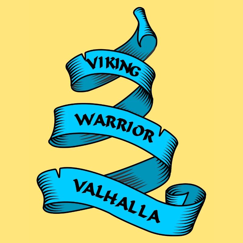 Wikinger Wimpel oder Banner blau