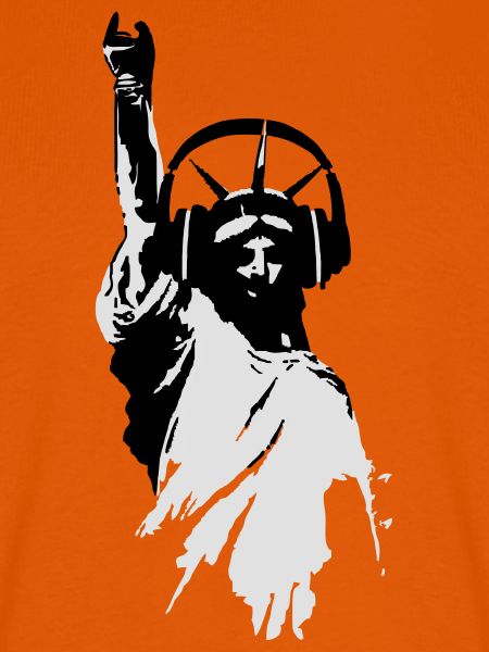 DJane Lady Liberty mit Kopfhörer