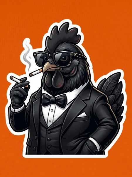 Zigarrenhähnchen im Smoking