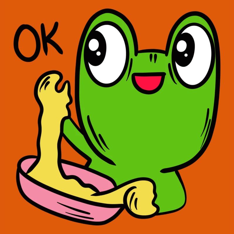 Funny frog, toad