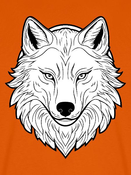 Gewaltiger Wolf Kopf Illustration