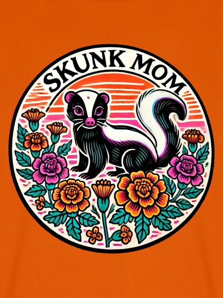 Skunk Mom Blumen Patch