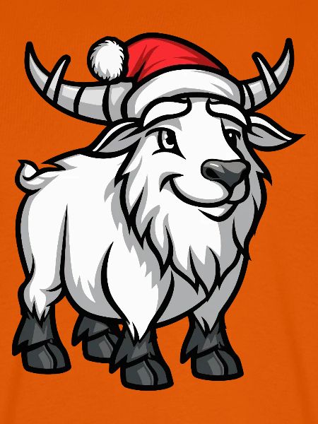 Bergziege Weihnachten