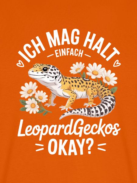 LeopardGecko Blumenmotiv