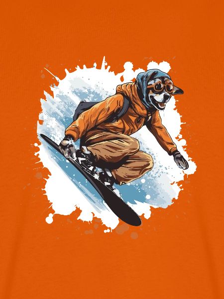 Greyhound Hund Snowboard