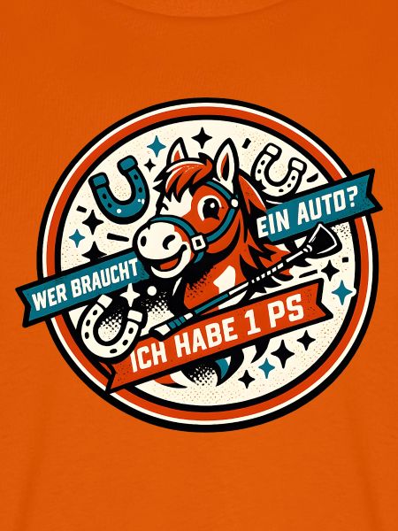 Pony PS Spruch Rund-Design