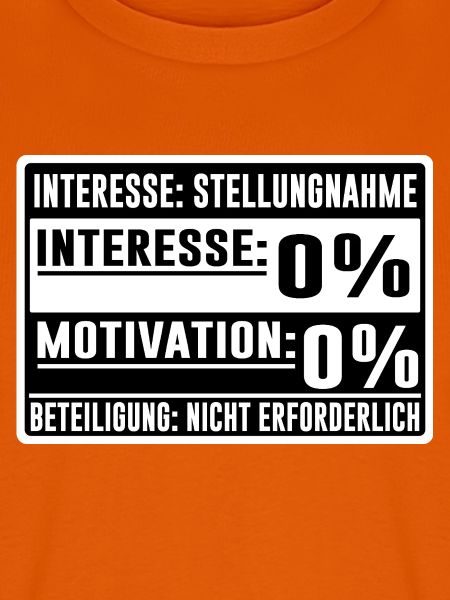 Status: 0 % – Interesse & Motivation