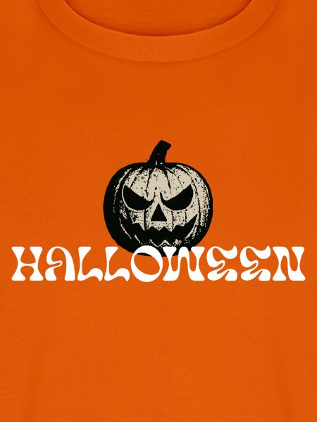 Haunted Pumpkin Halloween Textdesign