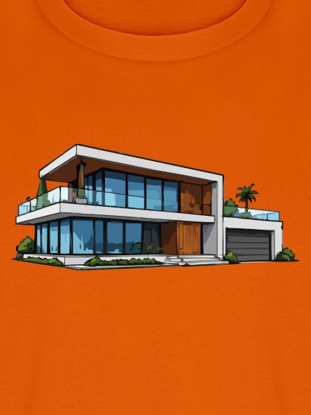 Moderne Villa Architektur Illustration