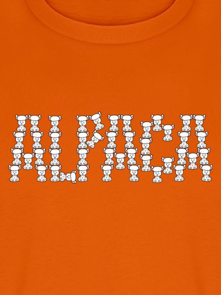 Niedliche Alpaka-Typografie
