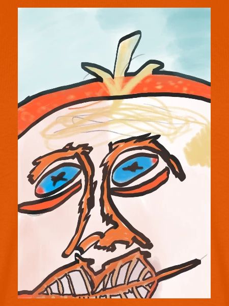 Sonnengesicht in Linienkunst