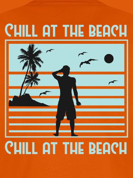 Relaxed Beach Silhouette Design