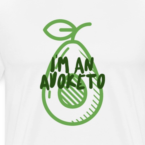 Witziges Keto Shirt Frauen Männer Ketarier Avocado - Männer Premium T-Shirt