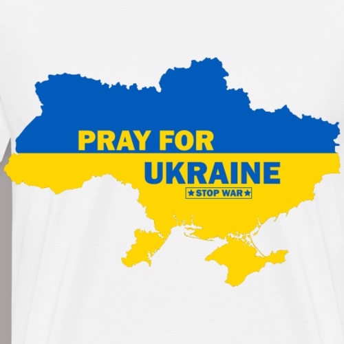 Pray For Ukraine - Männer Premium T-Shirt