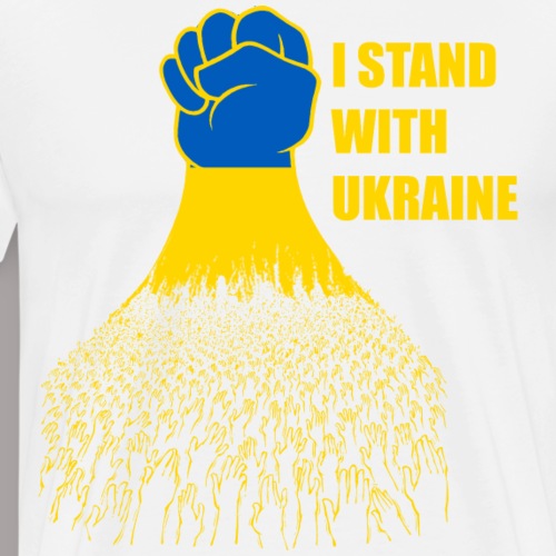 I stand with Ukraine - Männer Premium T-Shirt