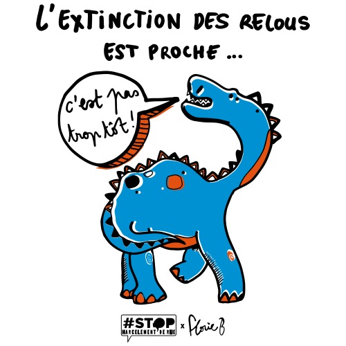 L'extinction des relous - Dino bleu - T-shirt Premium Homme
